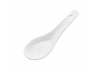 AsiaFood Keramická lžička na asijské polévky 12,5 cm – bílá